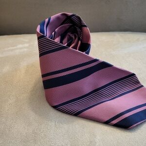 Pink and Blue Silk Tie, Alessandro